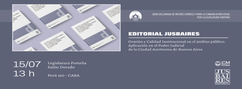 Acto por la Declaración de Interés Jurídico y para la Comunicación Social del libro “Gestión y calidad institucional en el ámbito publico”