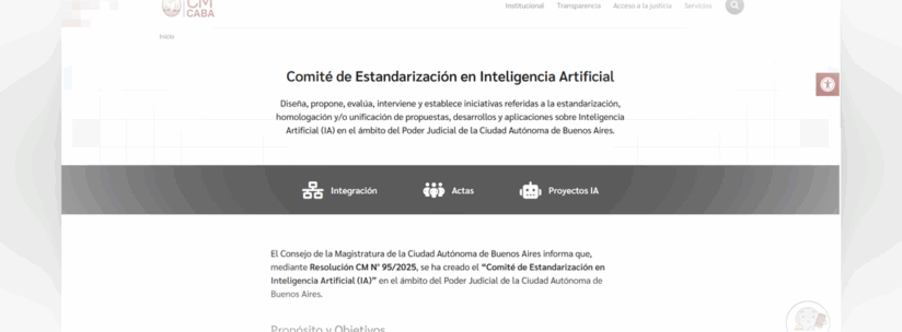 El Consejo lanza el portal del Comité de Estandarización en IA para seguir modernizando la Justicia porteña
