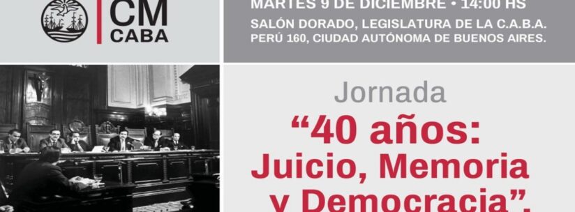 Jornada “40 años: Juicio, memoria y democracia”