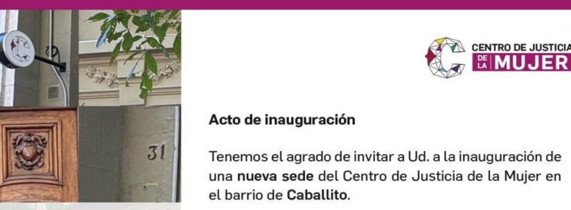 Inauguración de la nueva sede del Centro de Justicia de la Mujer 