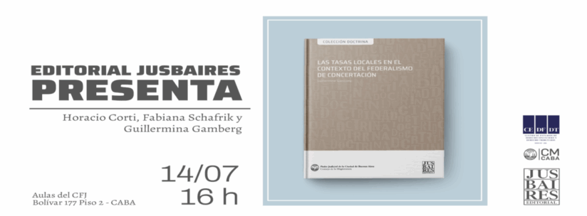 Presentación del libro «Las tasas locales en el contexto del federalismo de concertación»