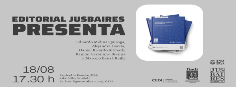 Presentación del libro «Lecciones de derecho informatico»