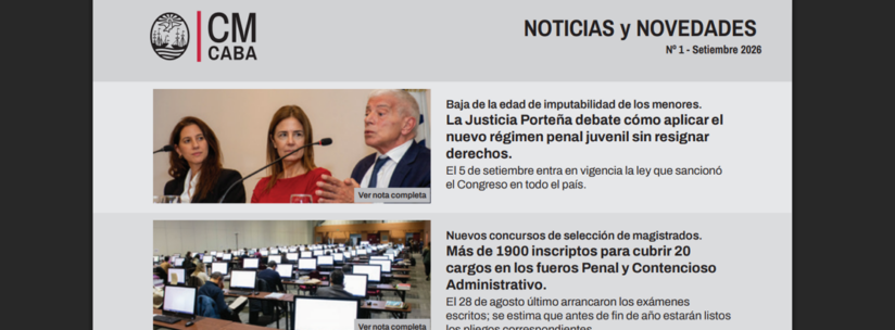 Lanzamiento del newsletter del Poder Judicial de la Ciudad